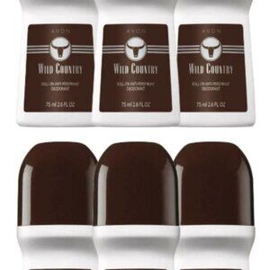 Avon Wild Country Roll-on Anti-perspirant Deodorant Bonus Size 2.6 oz (6-Pack)